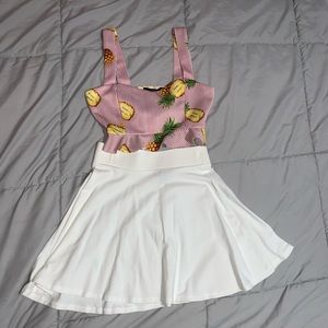 Forever 21 white cotton skirt